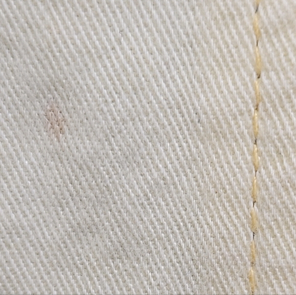 Rare ​Vintage 80s Brooks Pastel Yellow Cotton Jacket Large Plaid Lining Boho - Picture 12 of 16